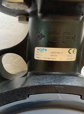 询价~+GF+ d90DN80 PVC-U气动蝶阀