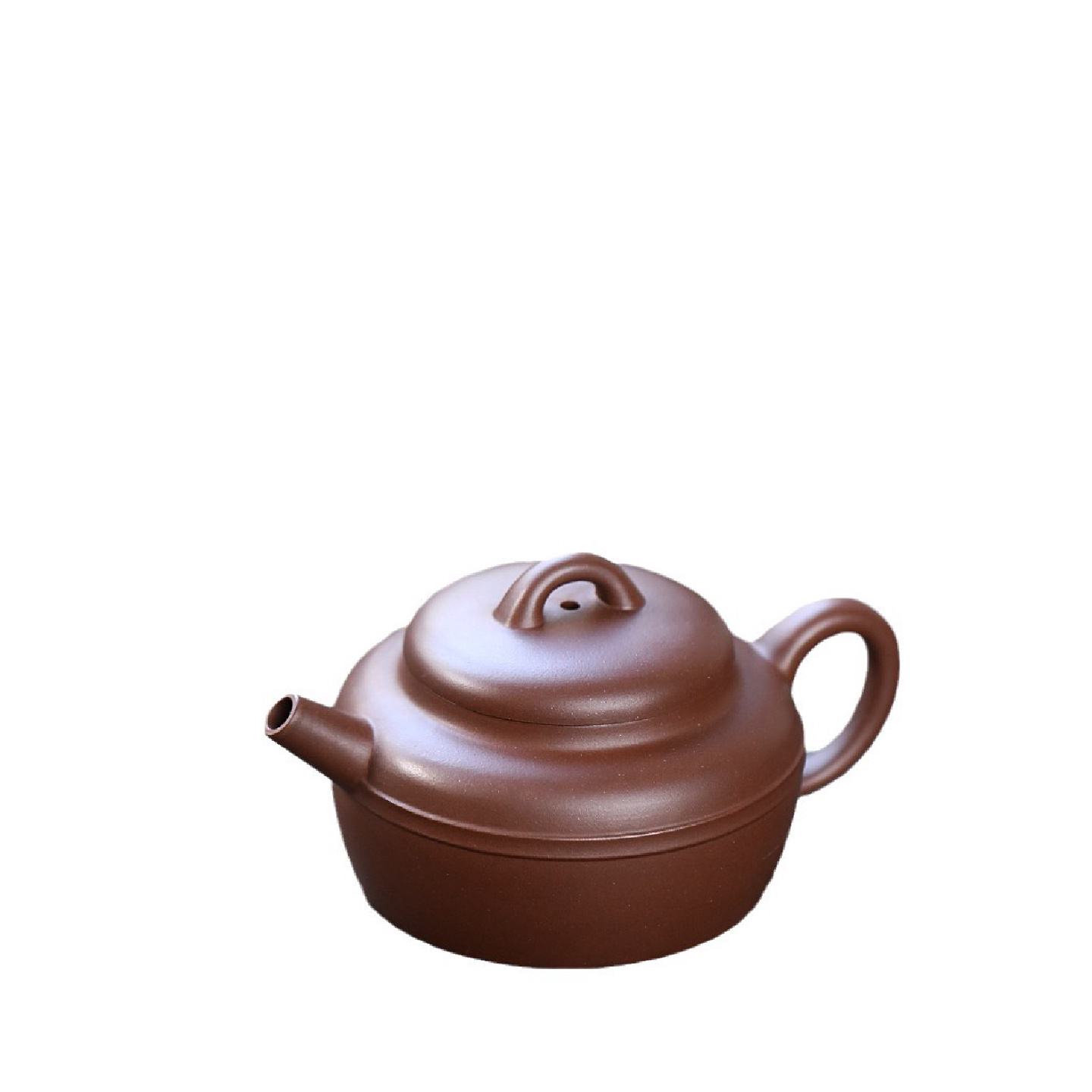 名家手工原矿紫泥茶壶双线莲子莲花型茶壶家用品茶礼品茶具紫砂壶