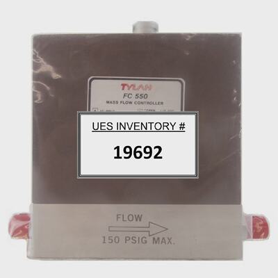 Tylan W514521 Mass Flow Controller MFC 3 SLPM H2 FC 5501KZ O