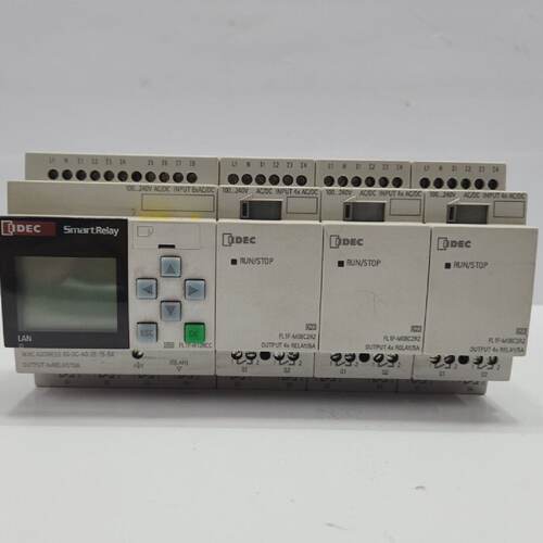 IDEC FL1FH12RCC SMART RELAY WITH FL1FM08C2R2 EXPANSION MODUL