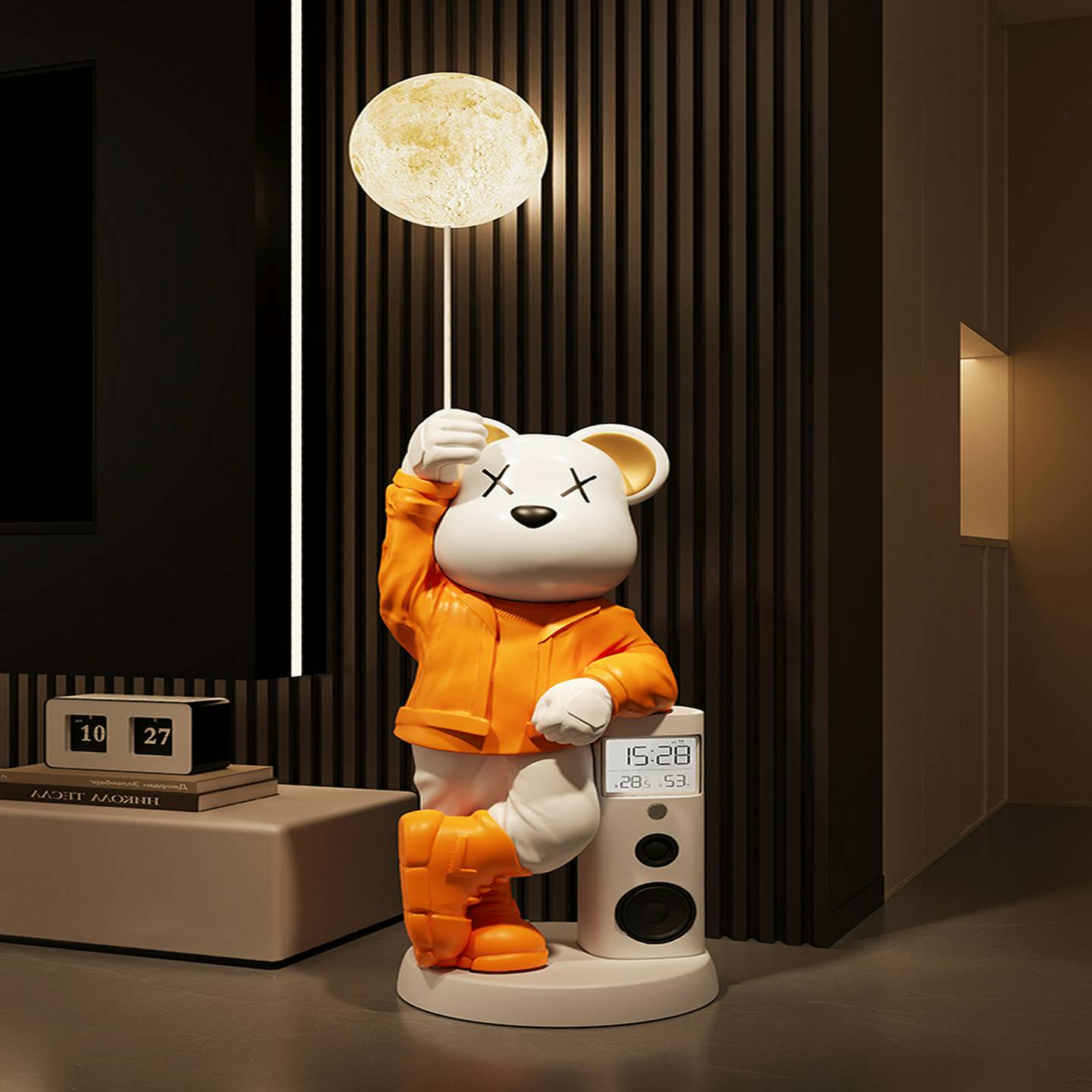 暴力熊大型落地摆件客厅沙发电视柜旁边装饰品存钱罐乔迁搬家礼物