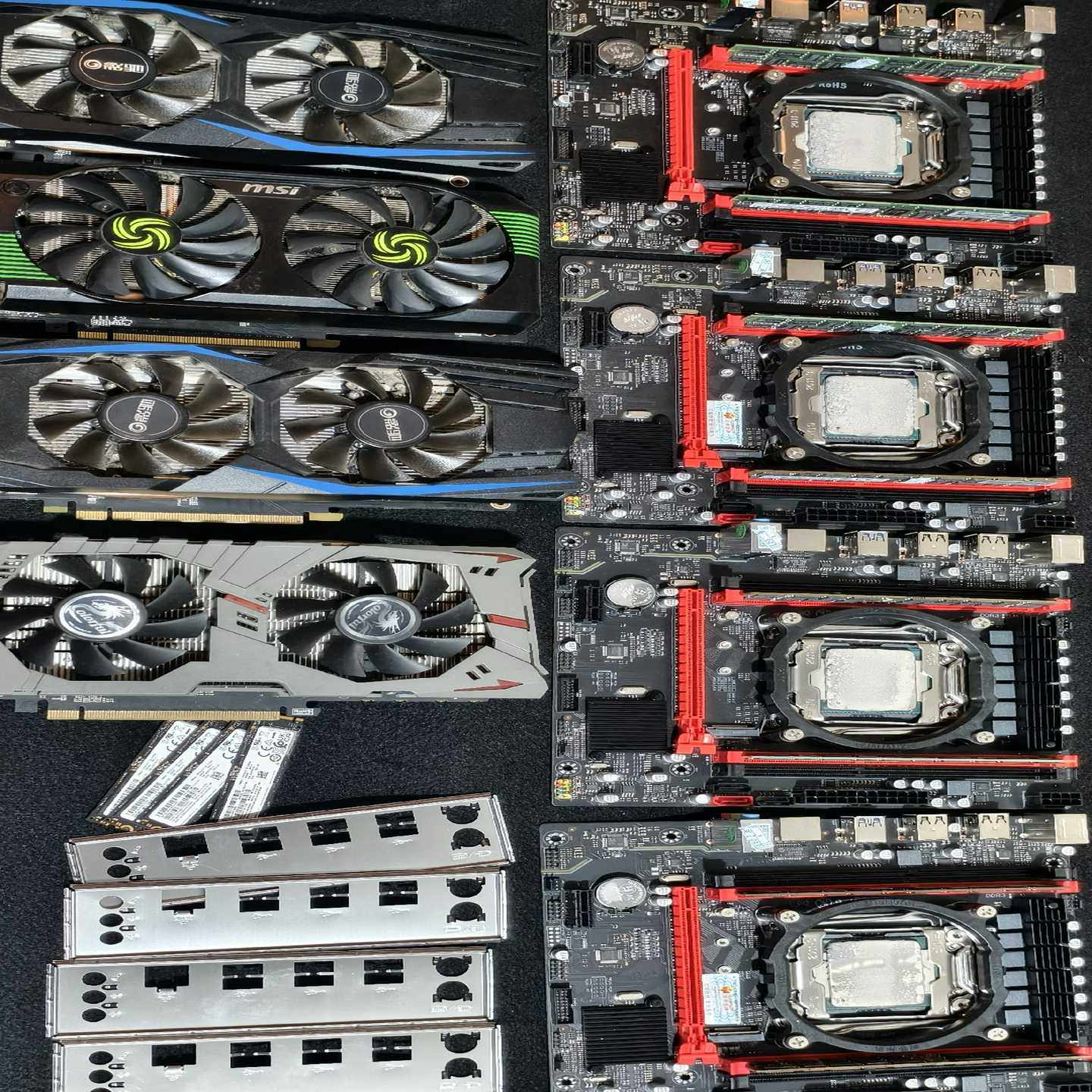 工作室没干起来，5台2678v3电脑主机，华南x99主板，e--议价商品