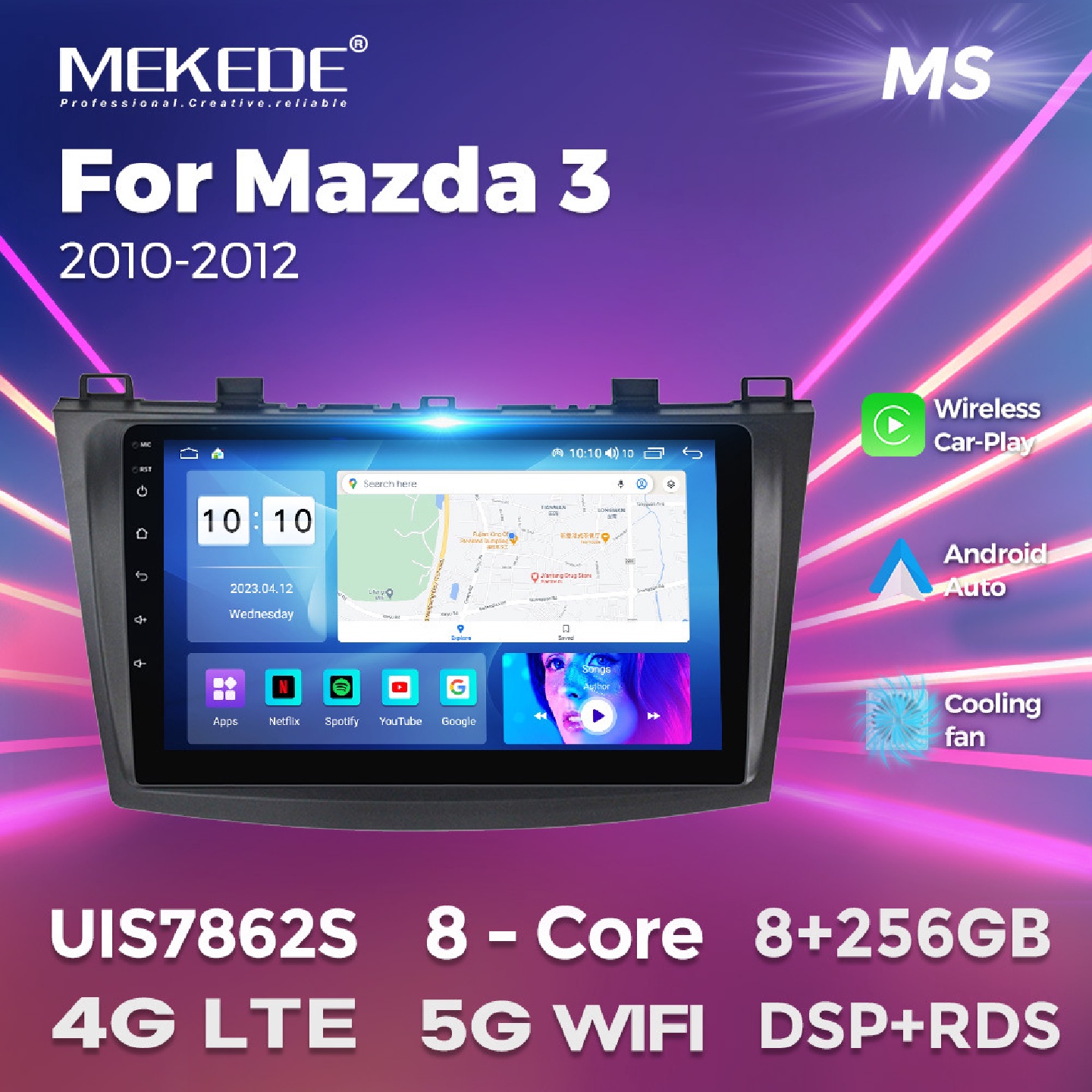适用于Mazda32010-2012马自达三车载中控安卓导航主板