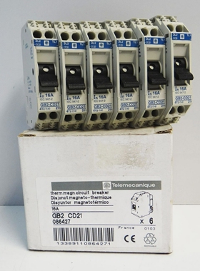 6xTelemecaniqueGB2CD21086427Therm.magn.circuitbreaker