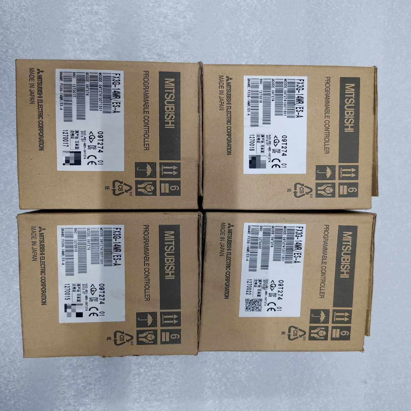 FX3G-14MR/ES-A，三菱PLC，工程余料，原装正品-议价