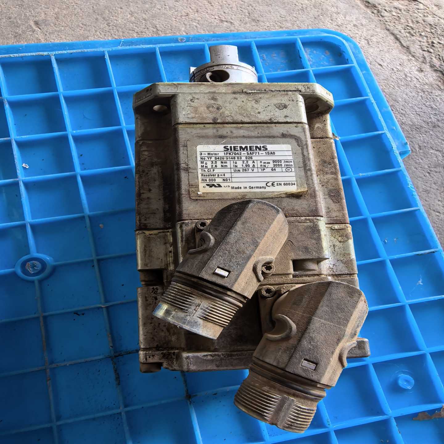 拆机西门子伺服同步电机1FK7042-5AF71-1SA0，--议价商品