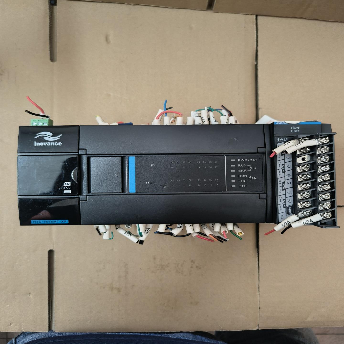 询价汇川PLCH3U-1616MT-XP，加一模块AM600-