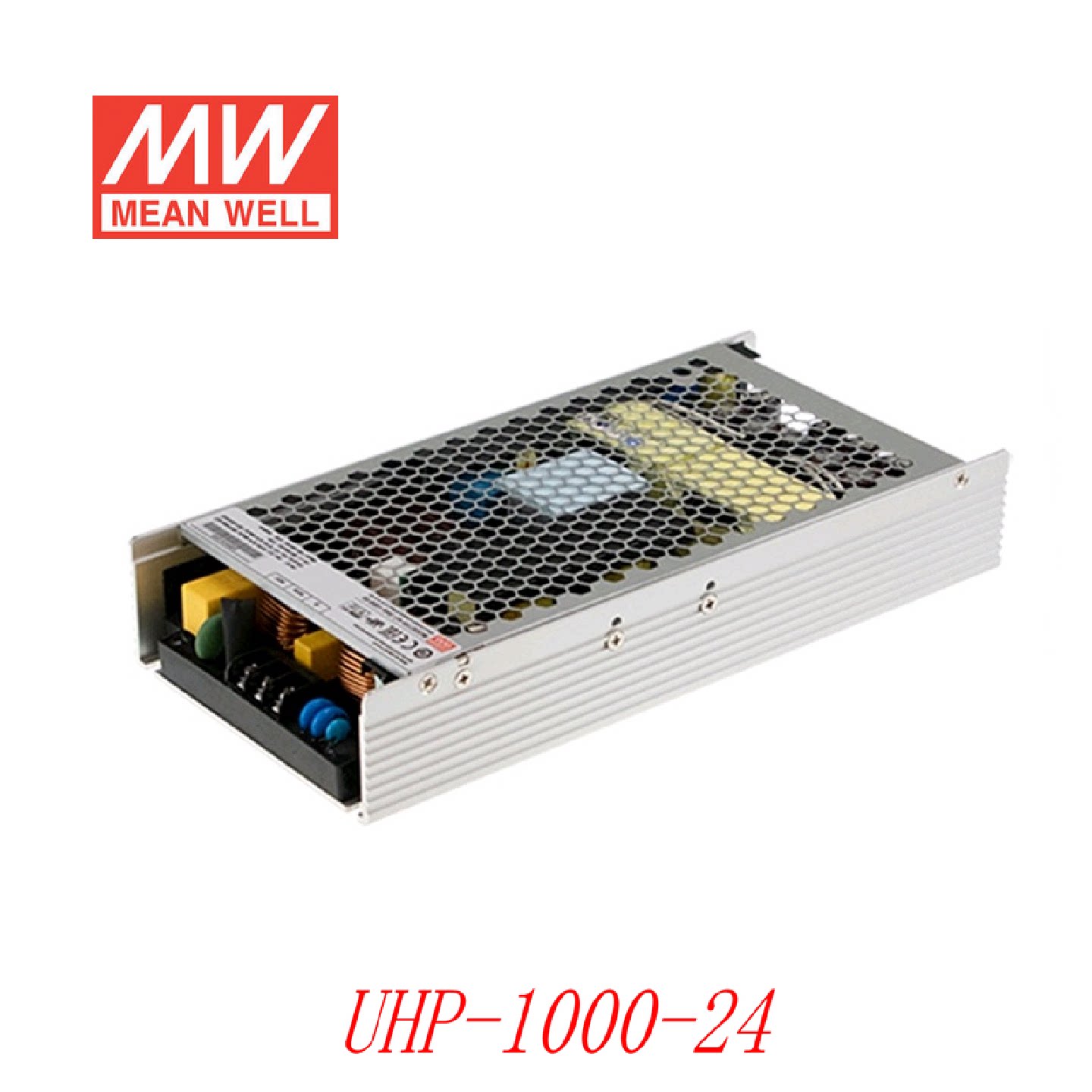 台湾明纬UHP-1000开关电源12V24V36V48V1000W无风扇PFC超薄