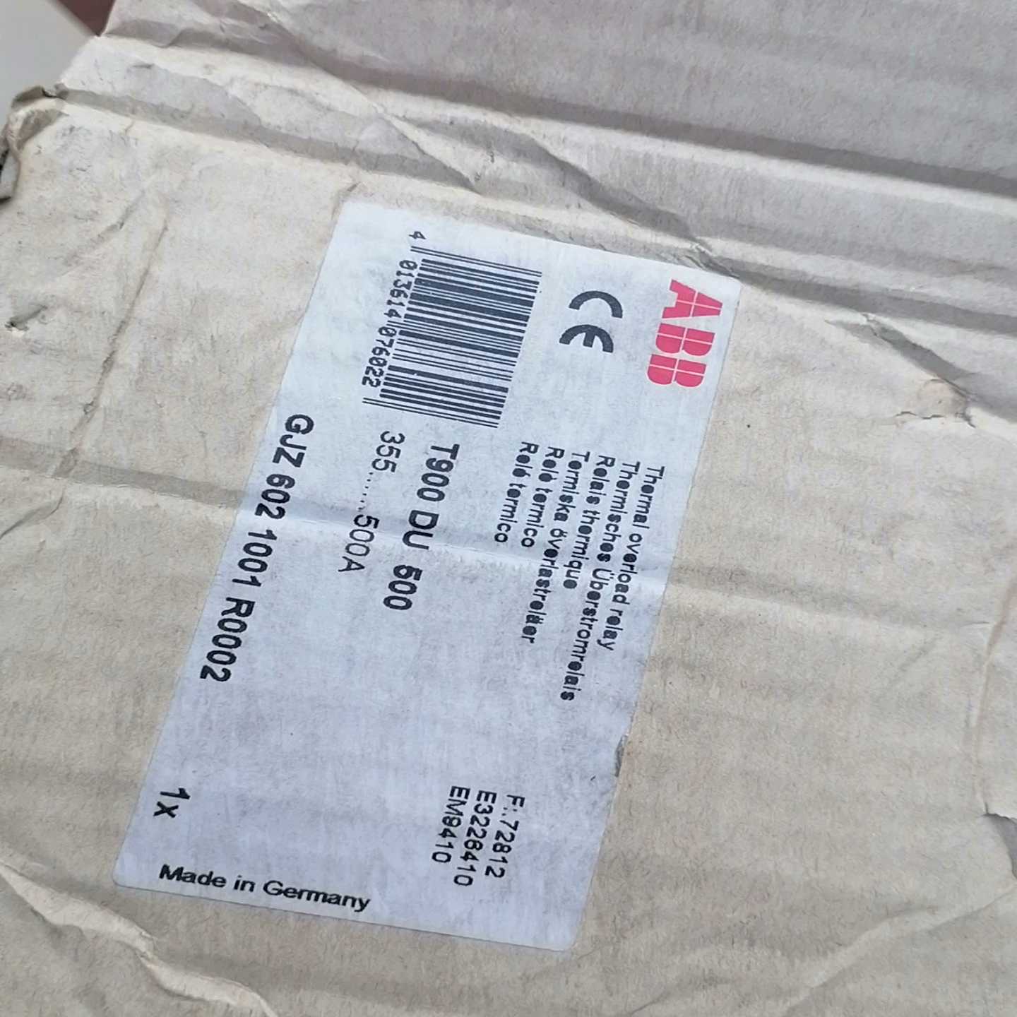 咨询-库存ABB热继电器K0RC5L500/4型2台用到的联系