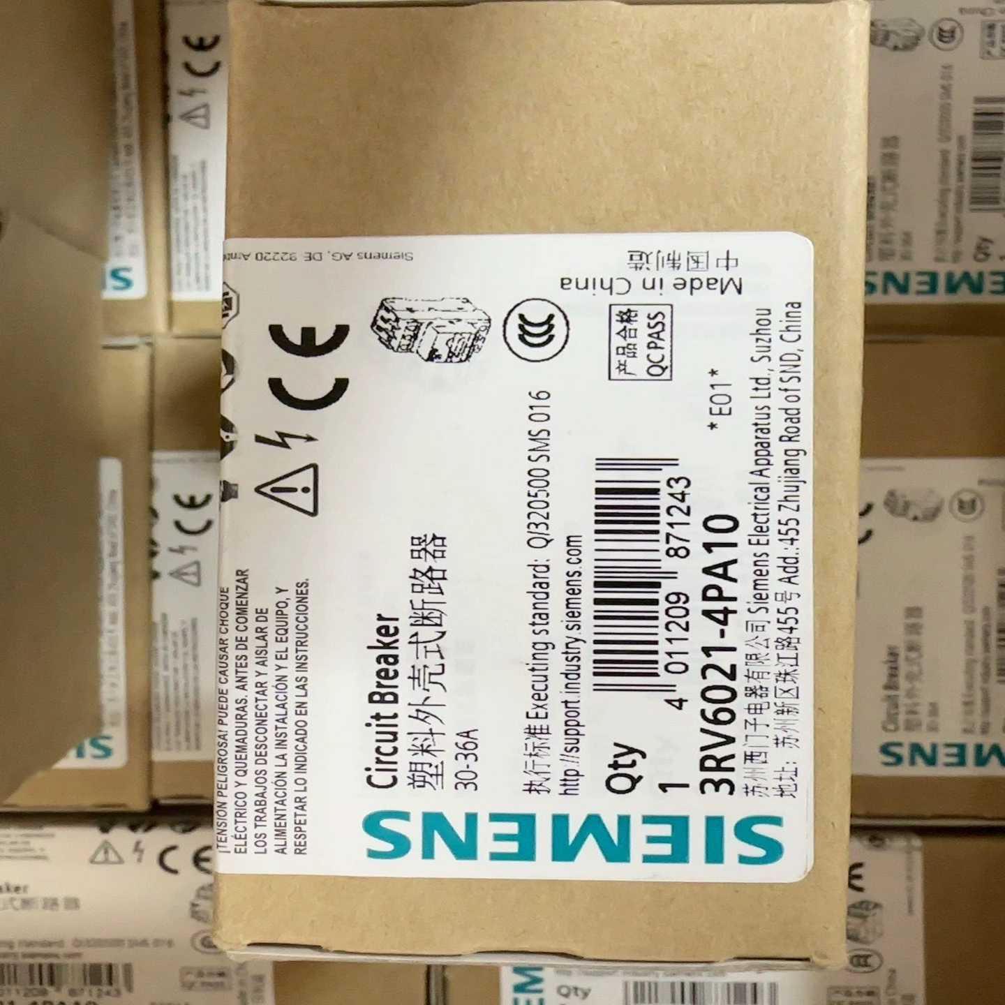 【议价】断路器3RV6021-4PA10适用