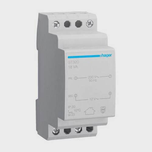 Hager ST320 Seguridad Transformador 12V 1.5A Corto Circuito
