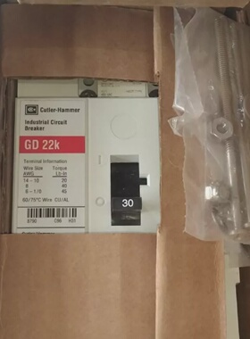 Nuevo Interruptor Automtico Industrial Eaton GD 22k 30A 3 Po