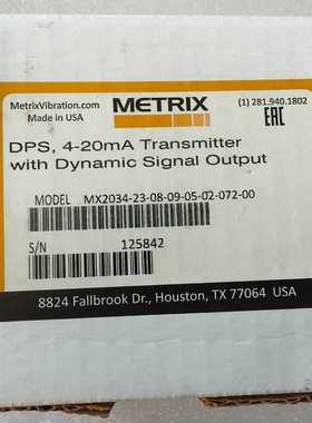 metrix前置器MX2034-23-08-09-05-02--议价商品