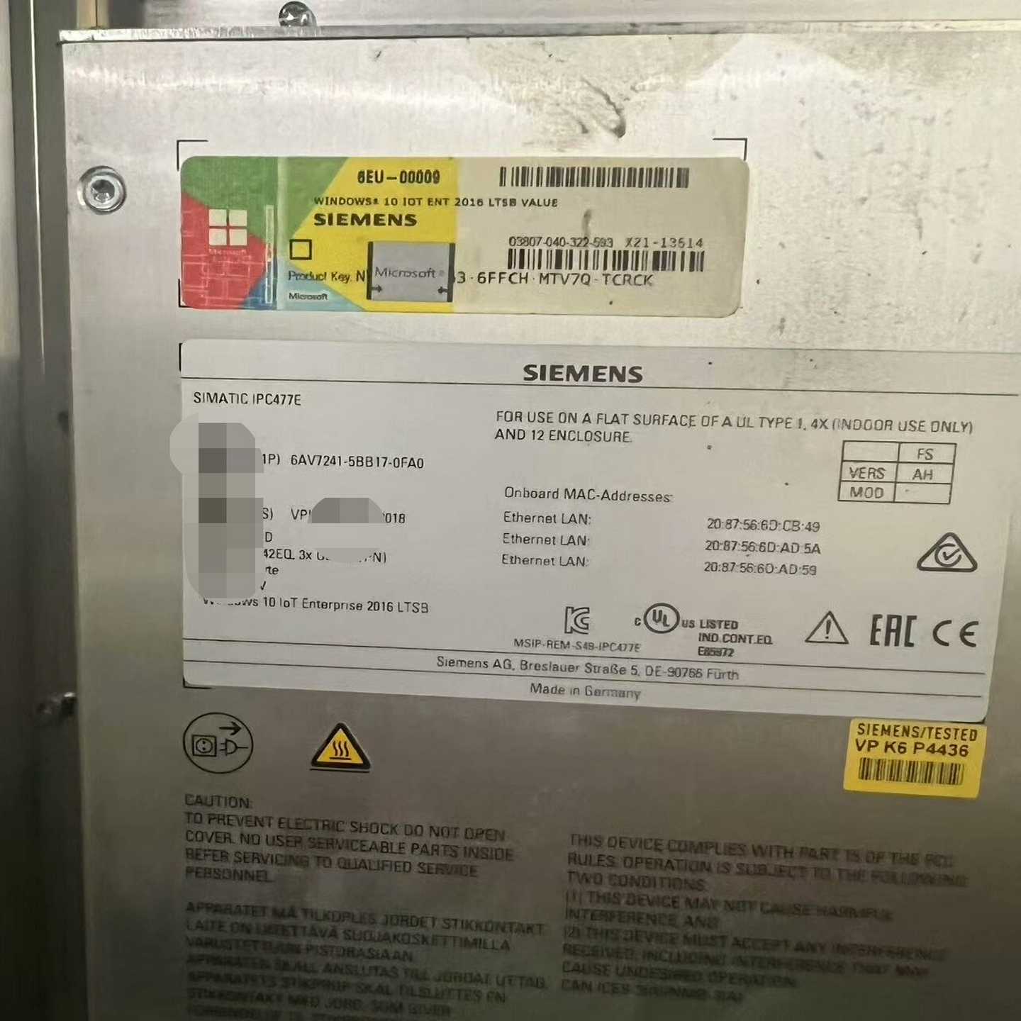 6AV7241-5BB17-0FA0成色漂亮功能完好议价出--议价商品