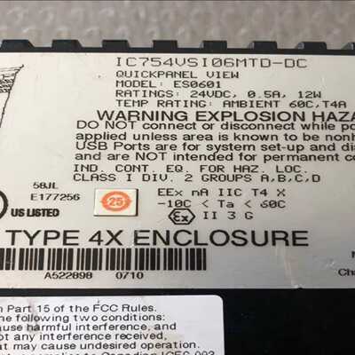 GEFANUC触摸屏IC754VSI06MTD-DC询价