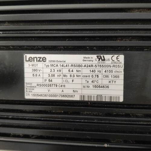 【询价】伦茨伺服电机2.3kw，型号 MAC 14L41-RS0B0适用