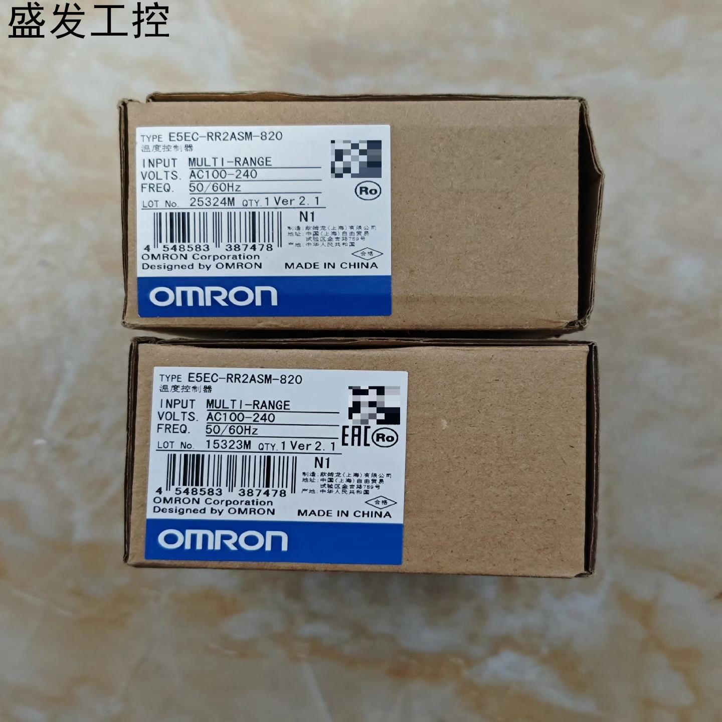 欧姆龙温控器E5EC-QR2ASM-820 数量2个议价产品