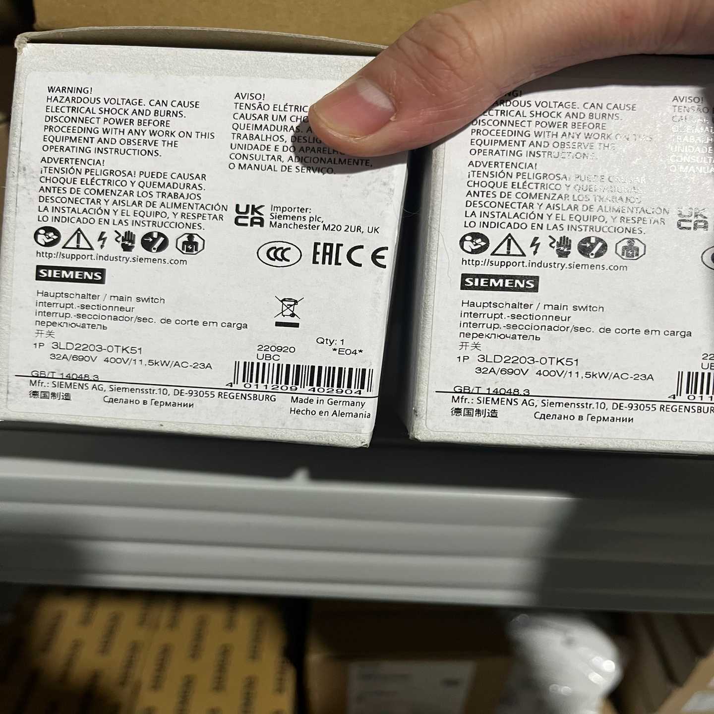 询价隔离开关3LD2203-0TK51。