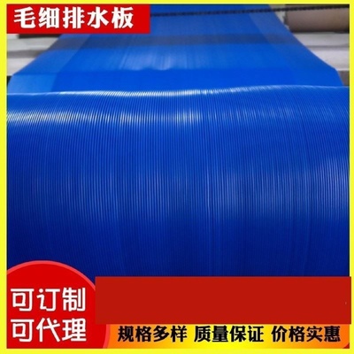 双面毛细排水板2.5mm虹吸排水pvc排水带耐老化桥台使用毛细排水板