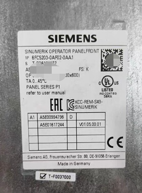 （请询价）6FC52030AF020AA1橙色新功能完好议价出