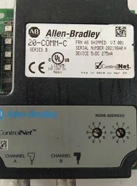 Allen Bradley 20COMMC B ControlNet Communication Adapter 275