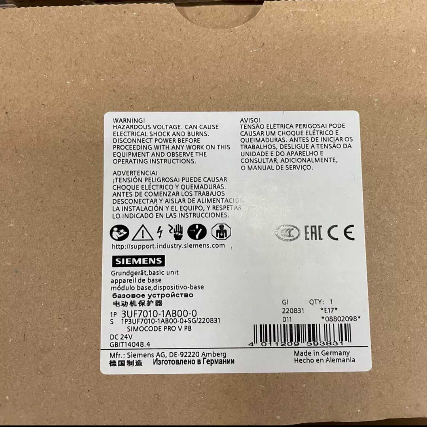 3UF7010-1AB00-0智能马达保护器，(亚飞商行）