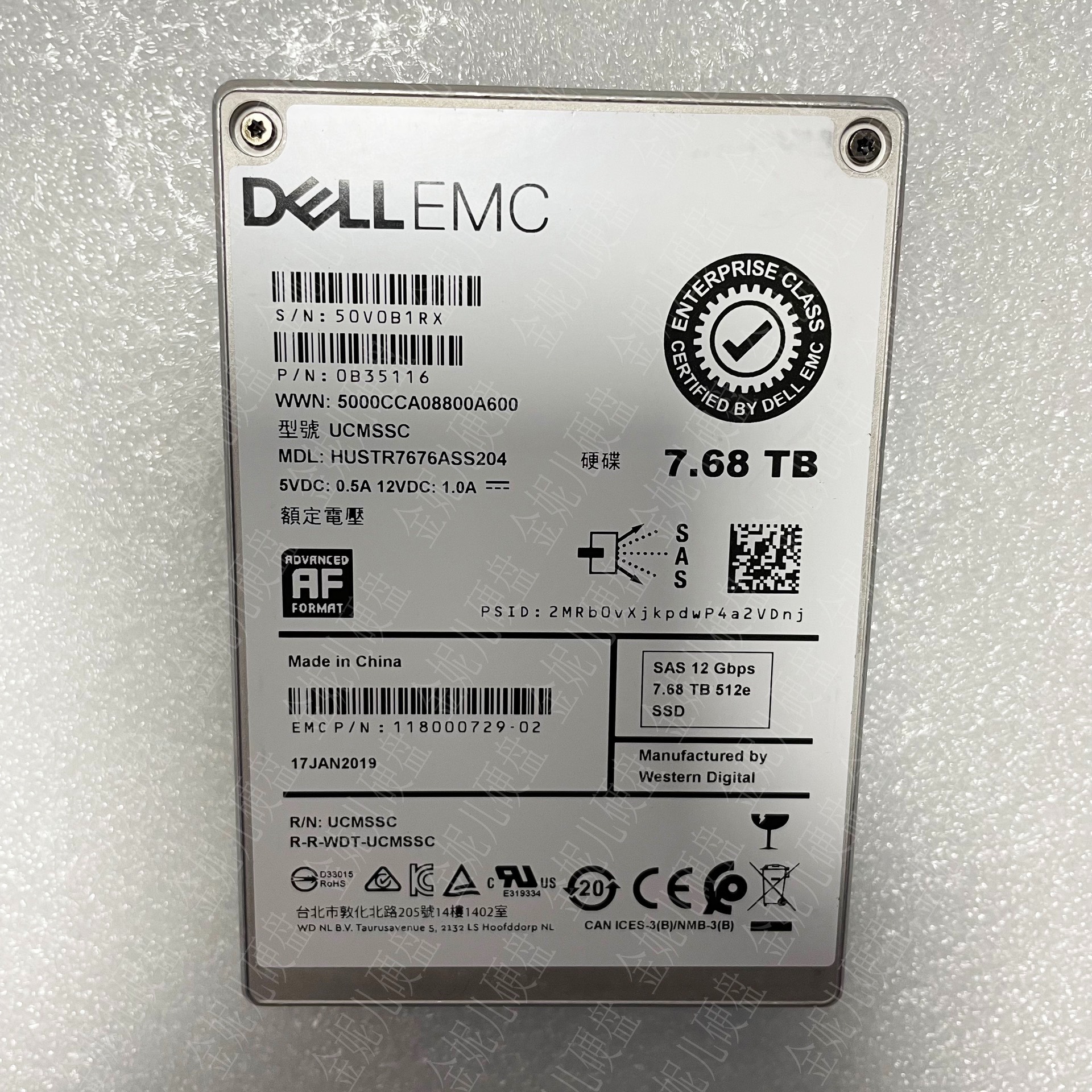 【请询价】DELLEMC HGST Ultrastar SS300