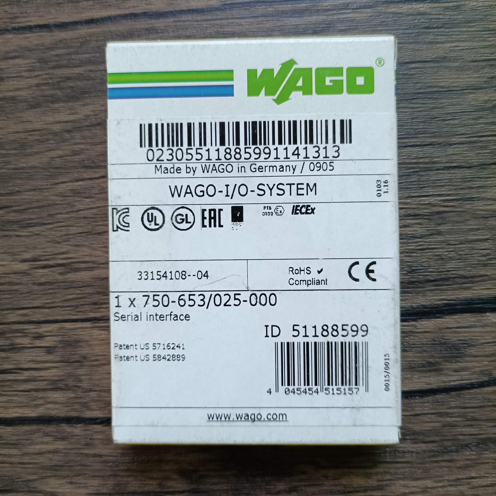 未拆封 万可 750-653025-000 质量保