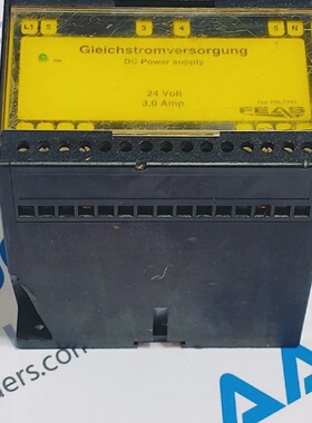 FEAS Typ PSLC243 24 VOLT DC POWER SUPPLY 3.0 AMP INPUT 115V2