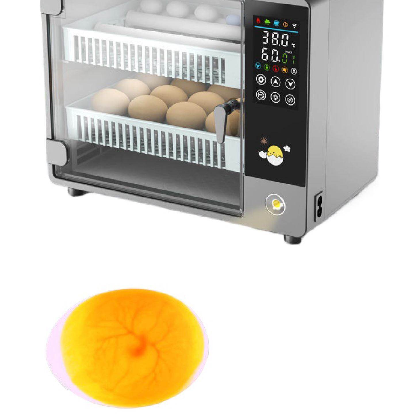 智能小鸡孵化器家用小型孵蛋器全自动鸡鸭鹅鸽子芦丁鸡孵化机批发