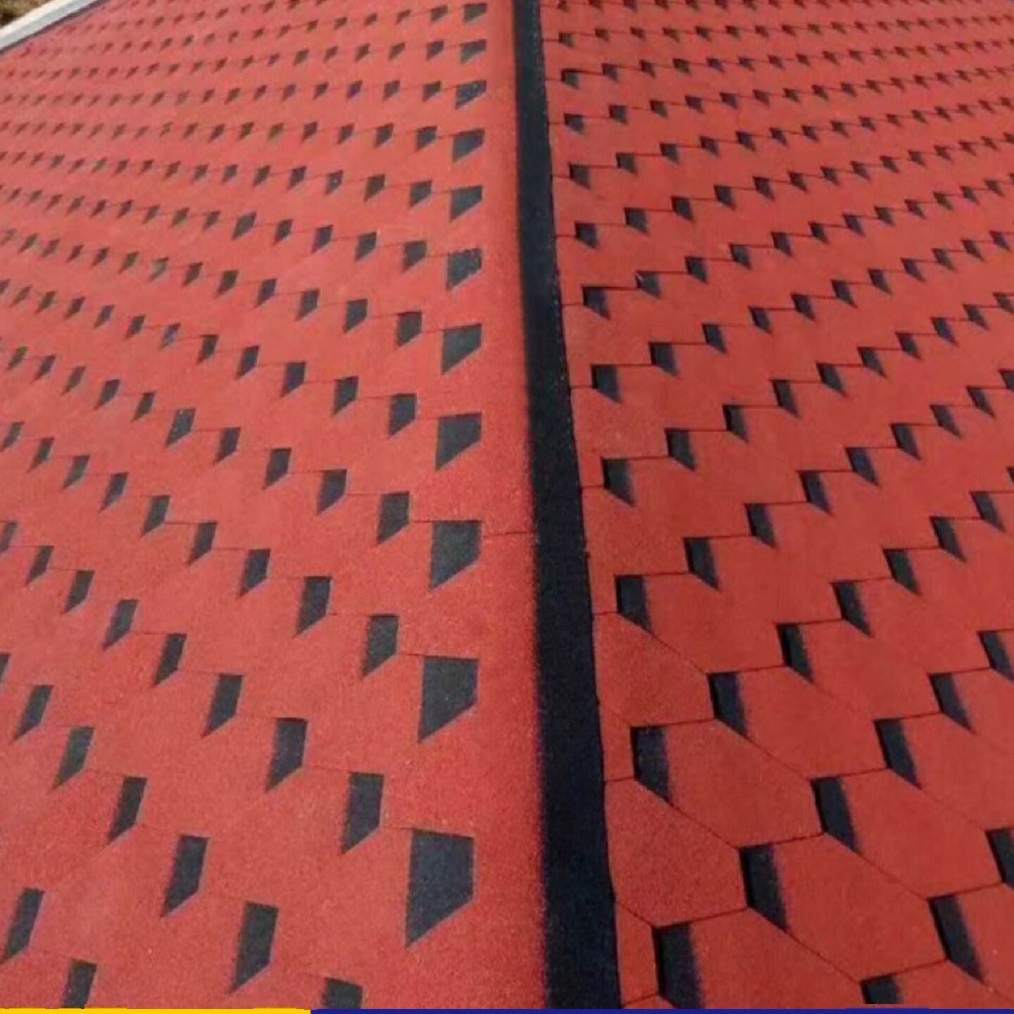 菱形沥青瓦玻纤瓦屋顶油毡瓦德高瓦别墅木屋防水阳光玻璃房顶隔热