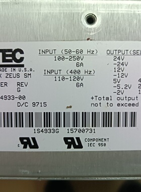 ZYTEC电源22929400-议价