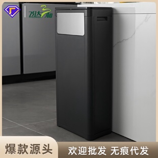 桶家用厨房户外大垃圾桶 一件代发5160创意侧摇盖垃圾桶双开盖拼装