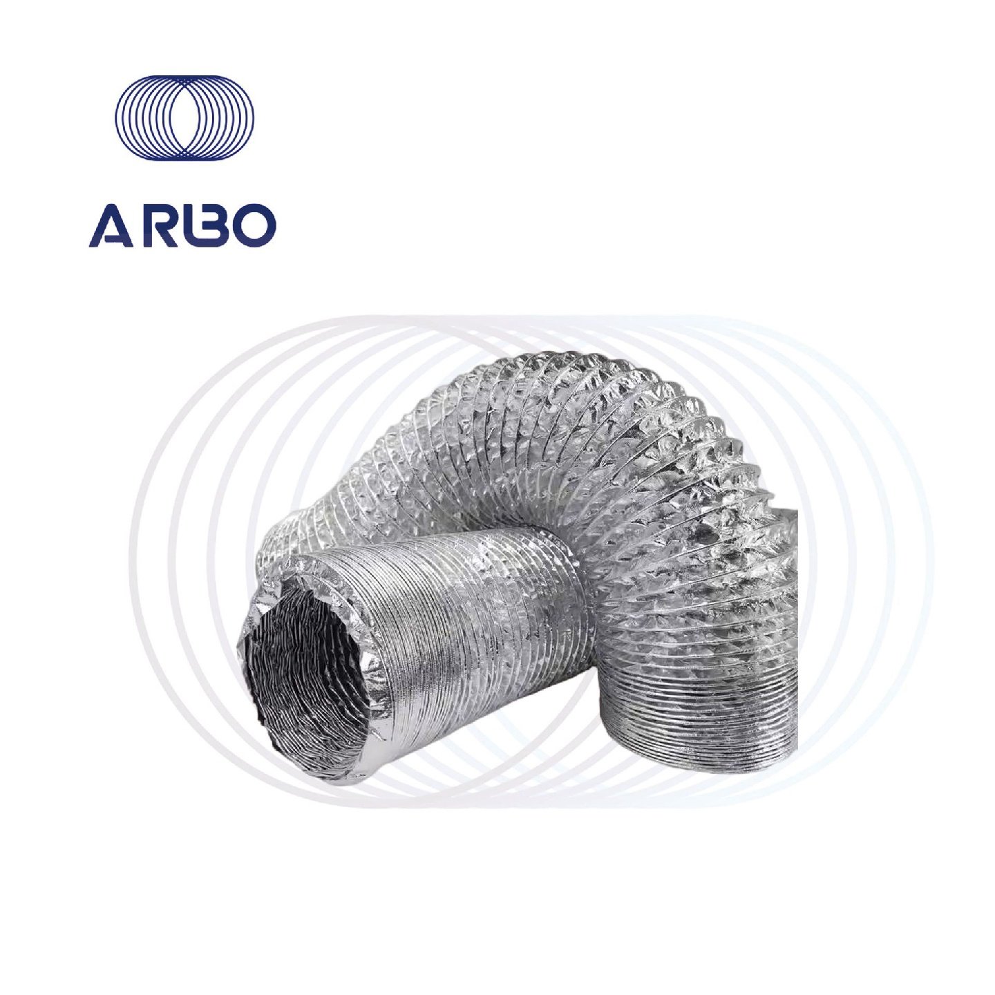 双层加厚铝箔玻纤布复合通风管耐高温防火新风系统工业排气管