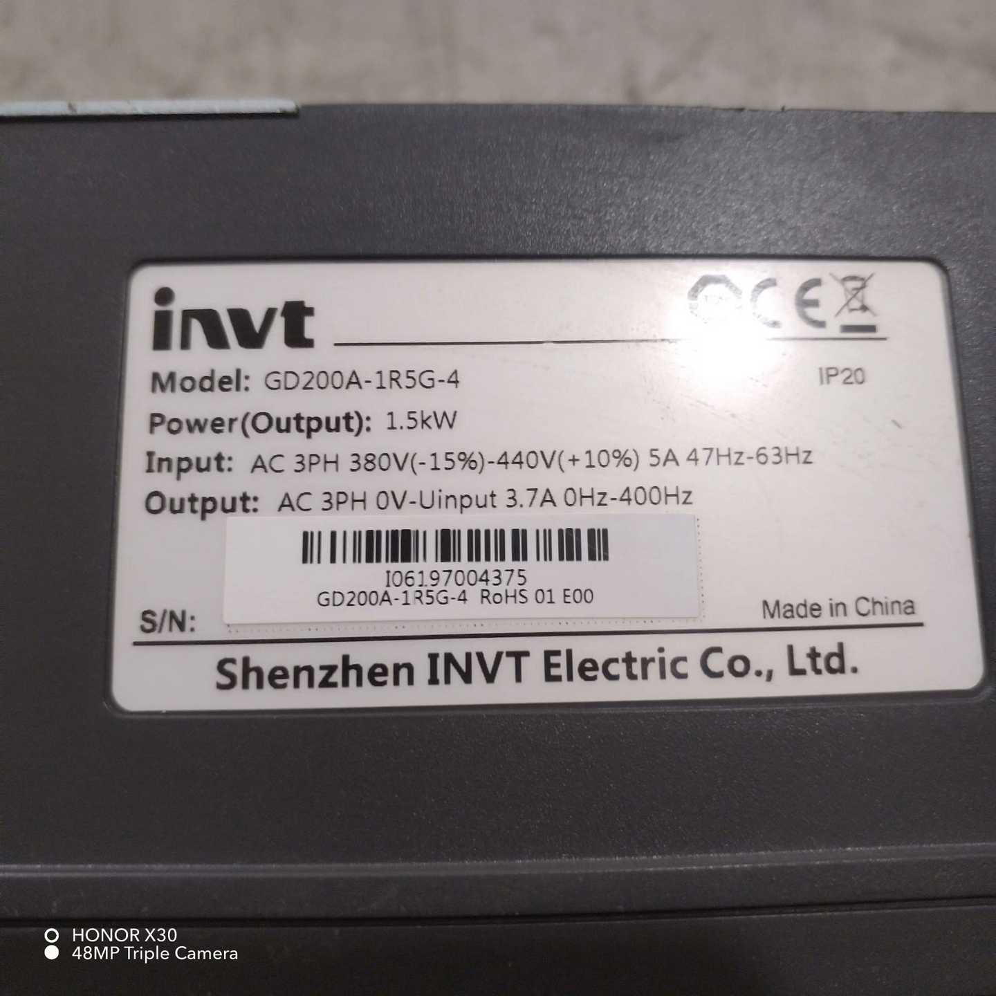 议价议价询价英威腾变频器GD200A-1R5G-4议价