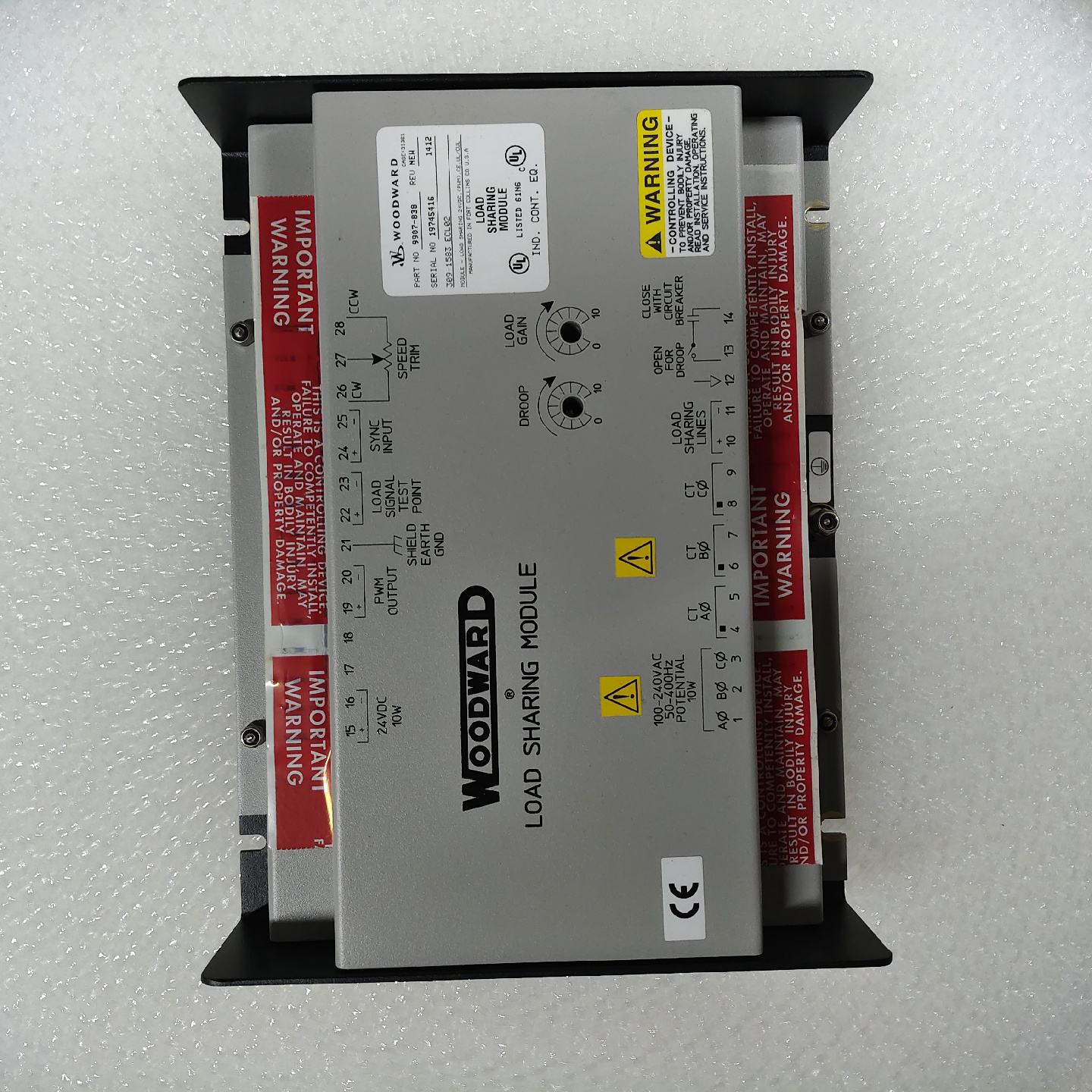 溢价-9907838WOODWARD负载分配模块电子调速器议价