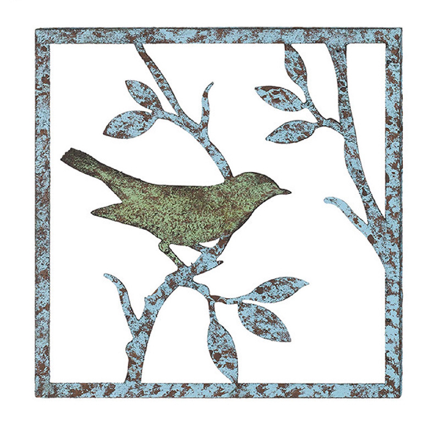 厂家直销复古铁艺树枝小鸟壁挂墙饰客厅书房背景墙面装饰品挂饰