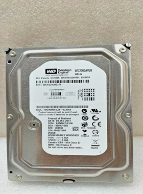 西部数字WD2500AVJB-63J5A0超硬盘250GB-批量3件