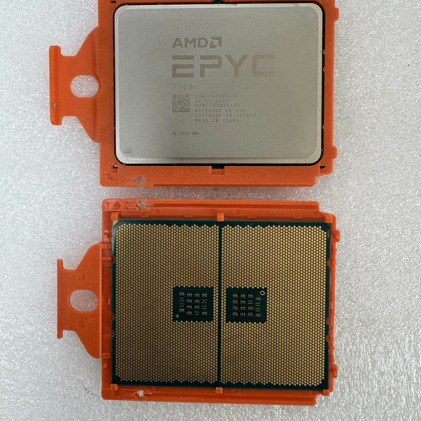 AMD EPYC 7702 CPU，无锁，库存，成色如议价 - 实物图