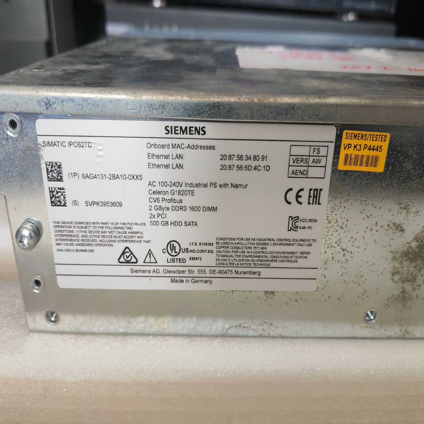 议价西门子IPC627D现货/Q维修