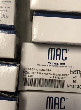 MAC电磁阀 34C-ABA-GDMA【议价】