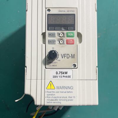 【议价】台达0.75KW变频器VFD007M21A，适用929