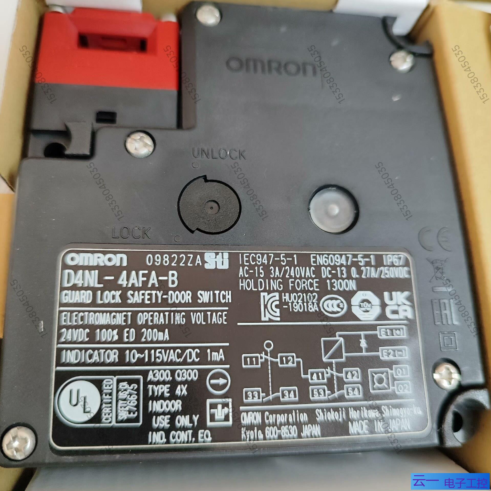 D4NL-4AFA-B有库存现货姆龙OMRON安全门开关 全；议价