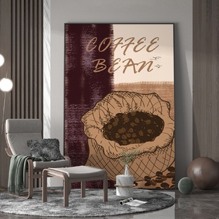 法式复古客厅玄关装饰画咖啡厅古典棕褐色背景墙壁画单幅竖版挂画