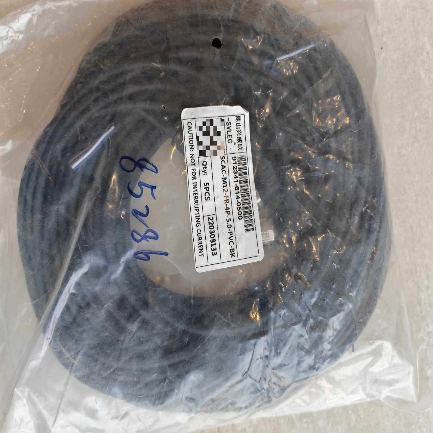 全新SCAC-M12-FR-4P-5.0-PVC-BK光纤连--议价商品