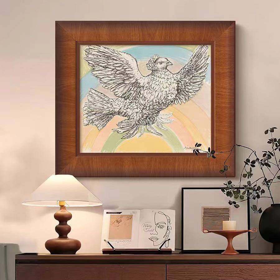 和平鸽》毕加索抽象艺术装饰画法式小众复古客厅挂画玄关走廊壁画,机械设备,其他机械设备,淘宝优惠券,粉丝福利购,淘宝优惠卷