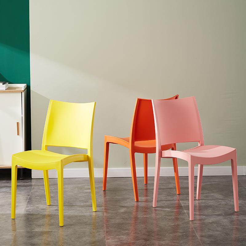 加厚北欧塑料椅时尚创意书桌椅子成人靠背椅家用网红现代简约餐椅