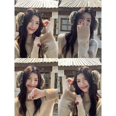 苏三三 加绒打底衫女2025新款内搭半高领毛衣冬季加厚一体绒上衣