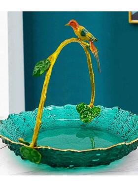 喜鹊眉釉面包水果盘篮欧洲无障碍豪华家居水果篮水果盘储物装饰饰