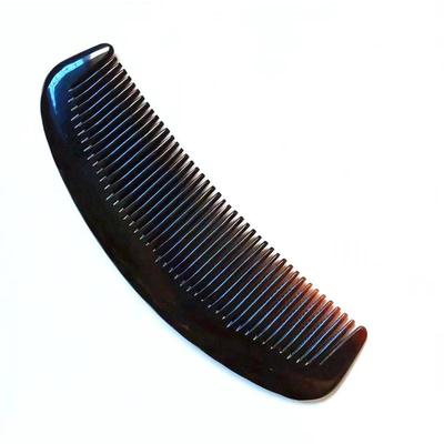 老店手工黑牛角梳子大号无柄全齿防静电宜男女直发居家用非乌木梳